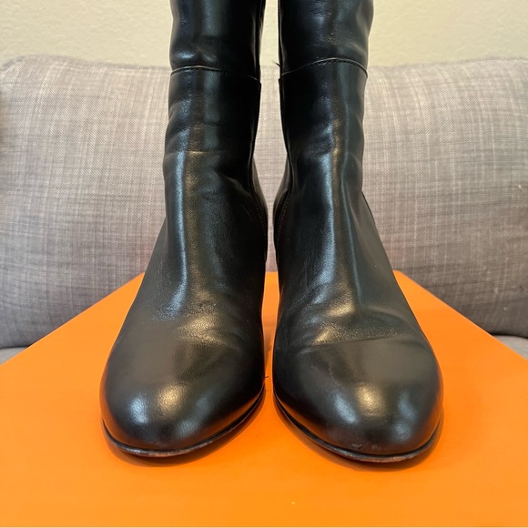 Attilio Giusti Leombruni Black Heeled Boots Size UK 39, US 8 - Picture 6 of 10